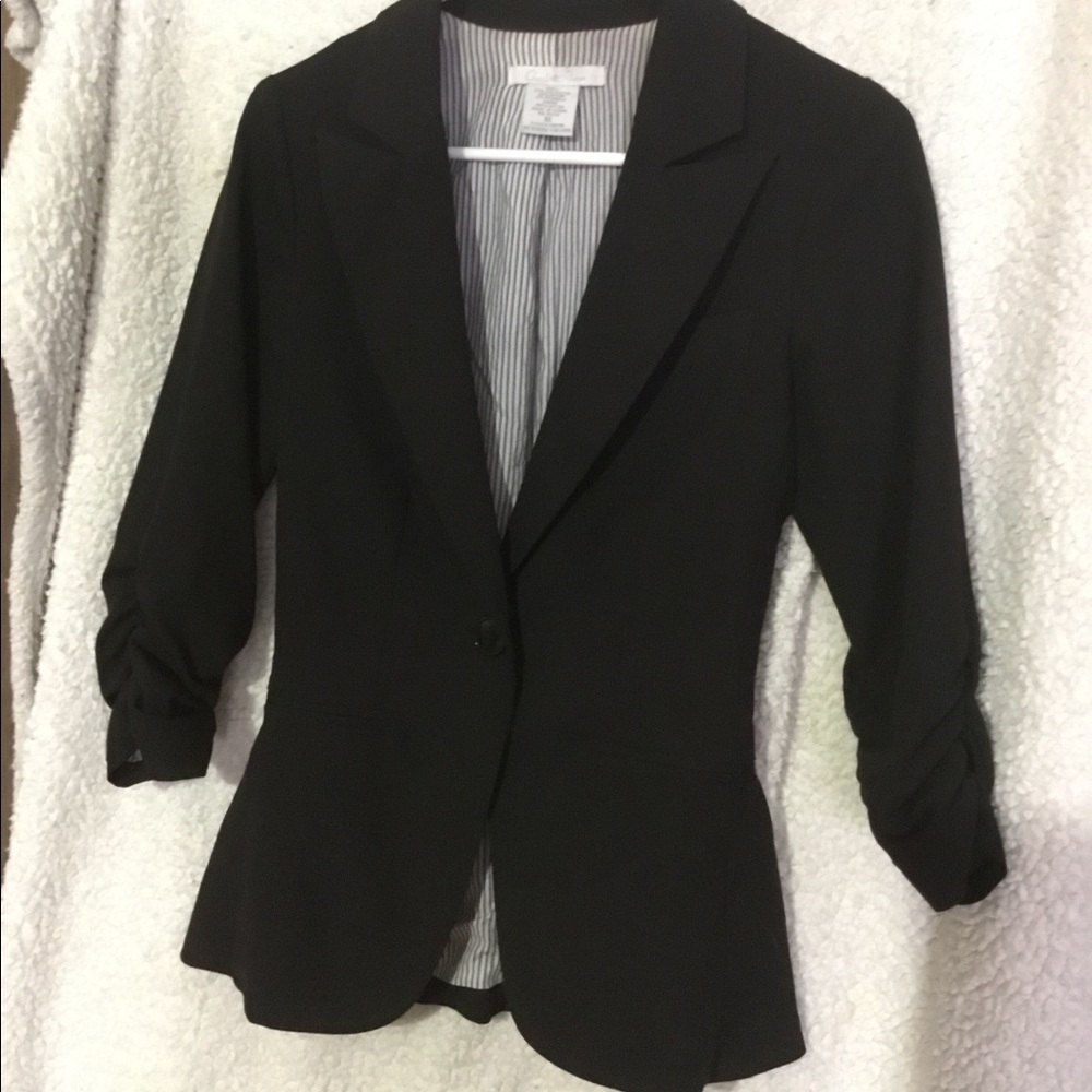 Black blazer business attire